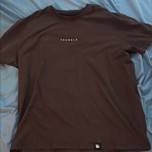 YoungLA Men's Brown Essential Jacked Tees